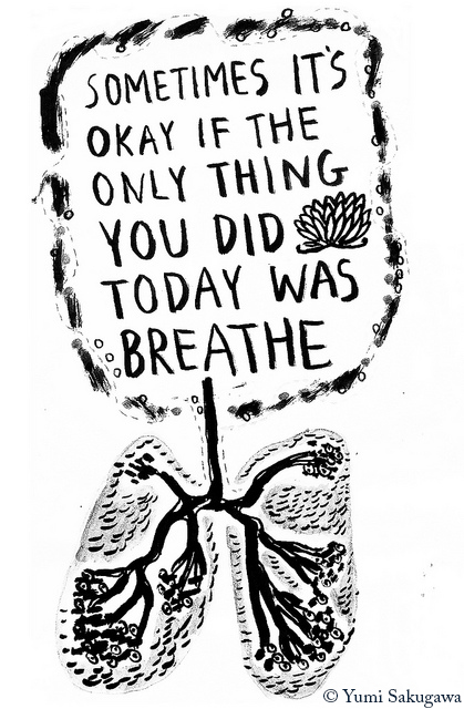 breathing reassurance by Yumi Sakagawa