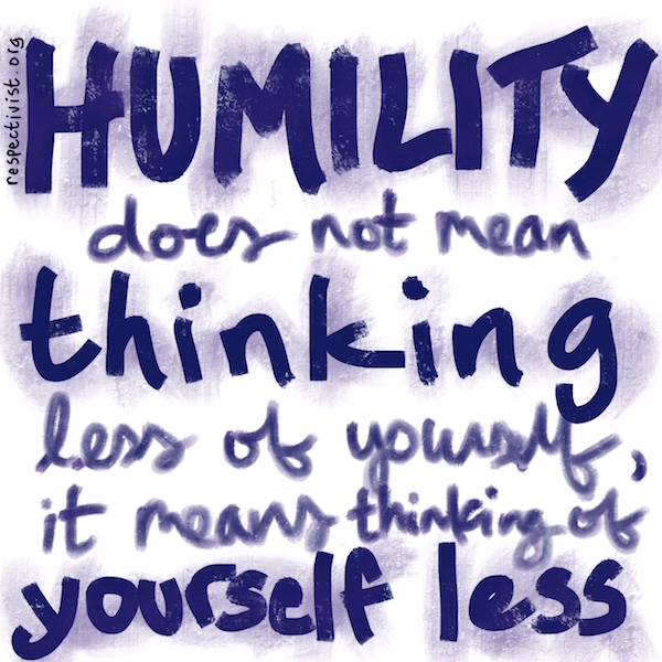 With privilege must come humility