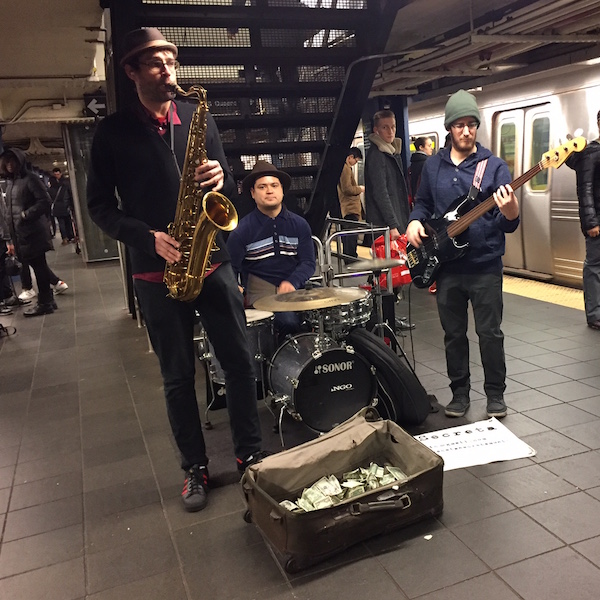 Party on the platform! Or, the unexpected pleasure of a subway serenade