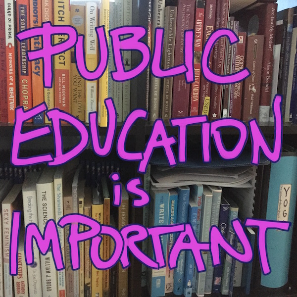 Public education is more important than book promotion (or politics)