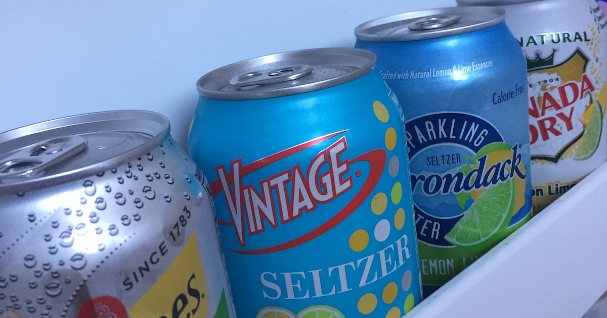 I am grateful for so much seltzer