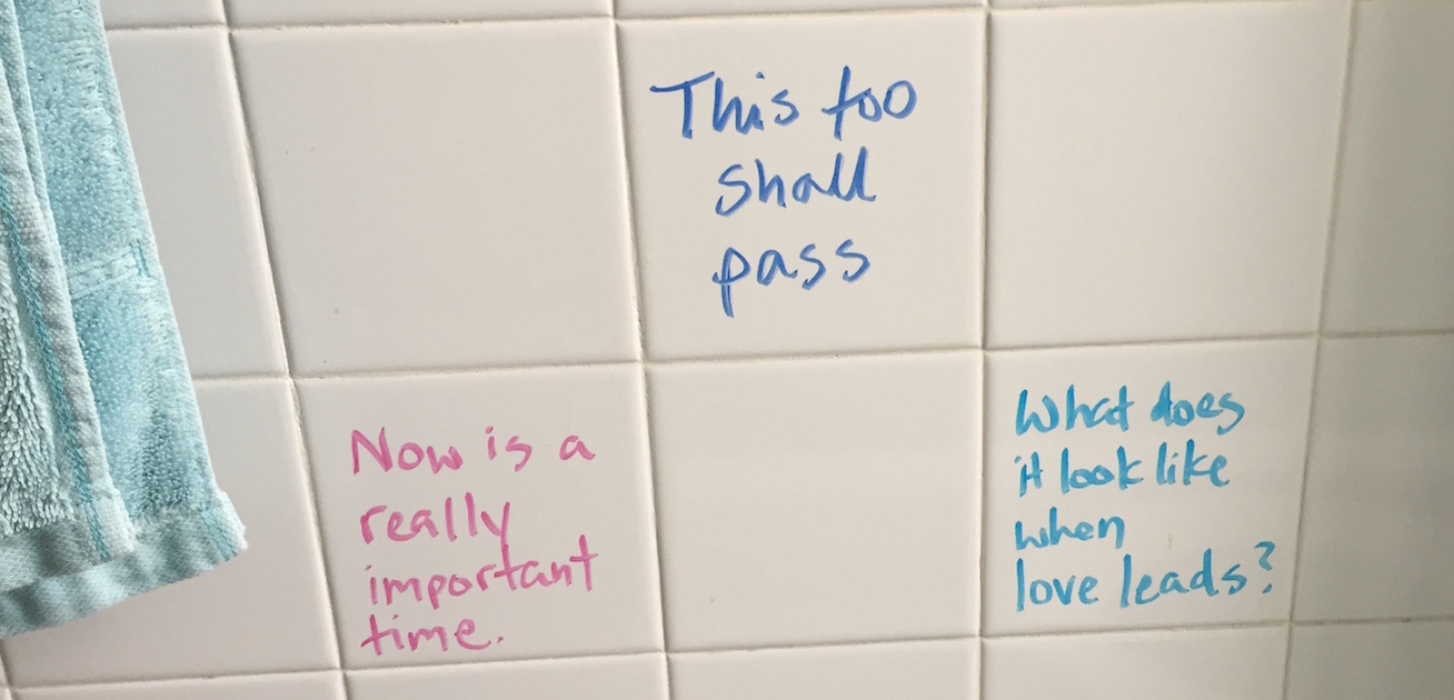 Bathroom wall affirmations are making me a better person (and also a little more self-conscious about having visitors, but hey, whatever works!)